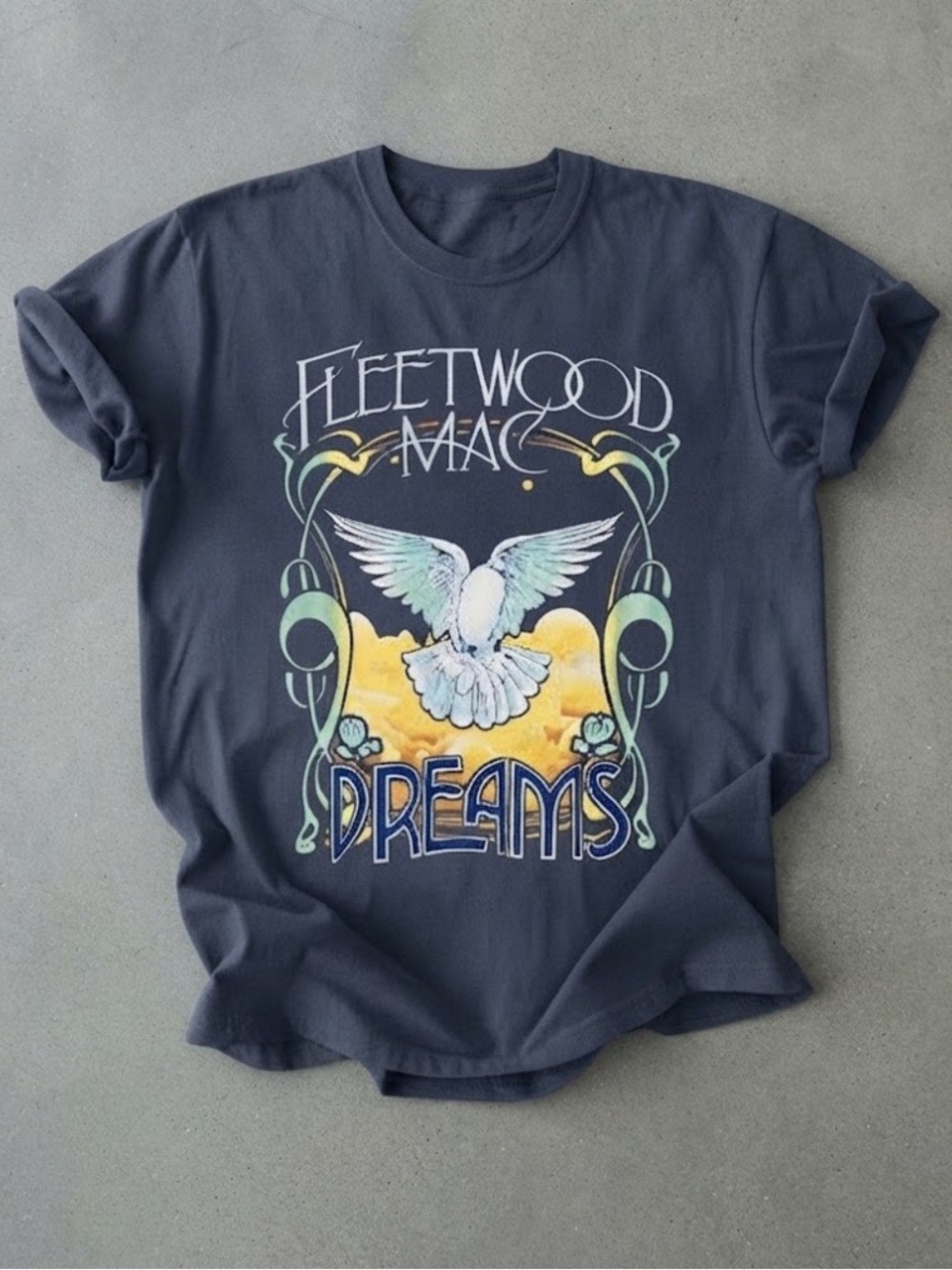 Gildan Navy Fleetwood Mac 'Dreams' Graphic Tee